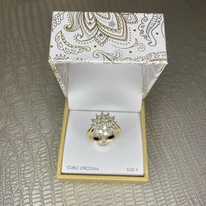 Charter club ring, size 9 w/ cubic zirconia stones